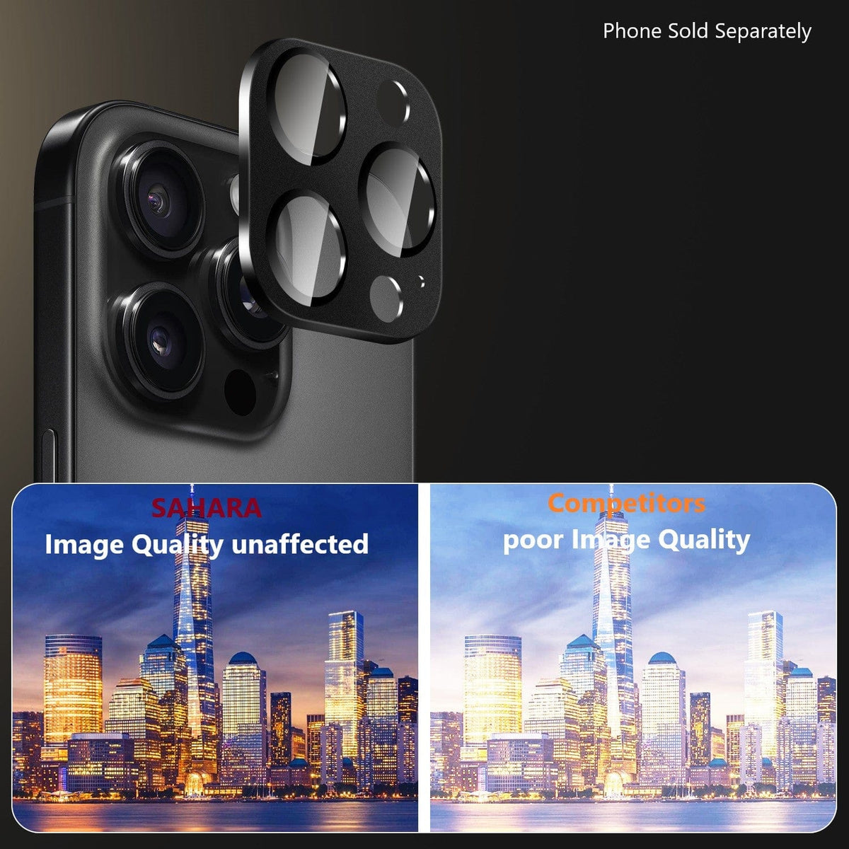 iPhone 16 Pro/Pro Max Camera Lens Protector - Flexible Glass, 2-Pack | ZeroDamage
