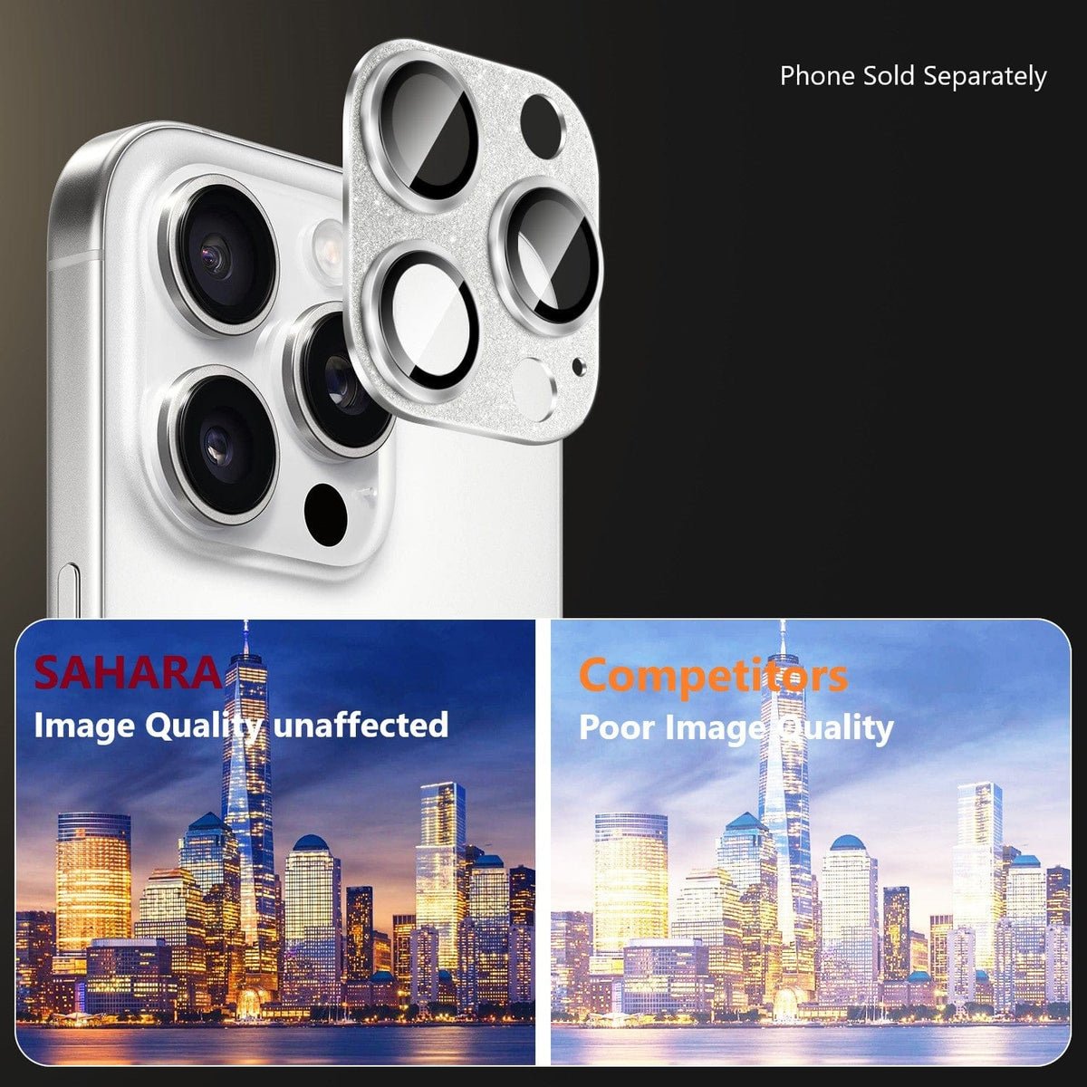 iPhone 16 Pro/Pro Max Camera Lens Protector - Flexible Glass, 2-Pack | ZeroDamage