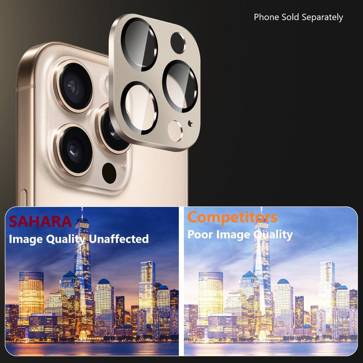 iPhone 16 Pro/Pro Max Camera Lens Protector - Flexible Glass, 2-Pack | ZeroDamage