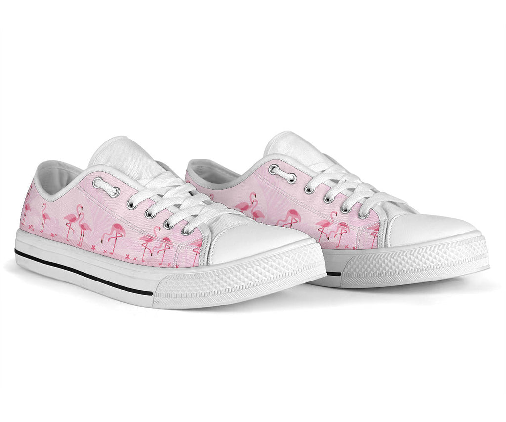 Pink Flamingo Low Top Shoes