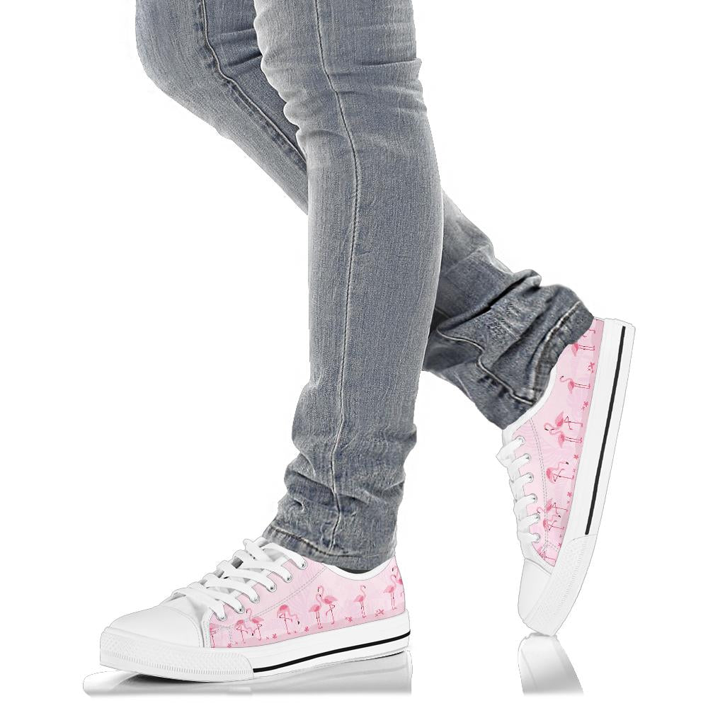 Pink Flamingo Low Top Shoes