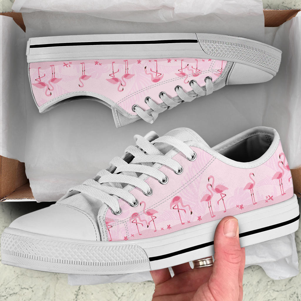 Pink Flamingo Low Top Shoes